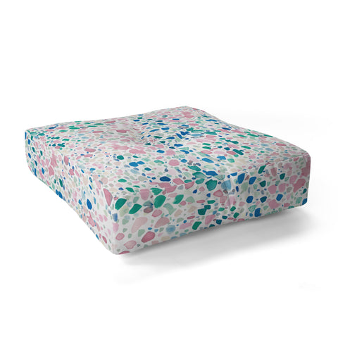 Jacqueline Maldonado Magic Terrazzo Pink Floor Pillow Square