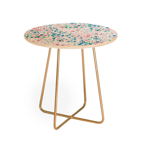 Jacqueline Maldonado Magic Terrazzo Pink Round Side Table