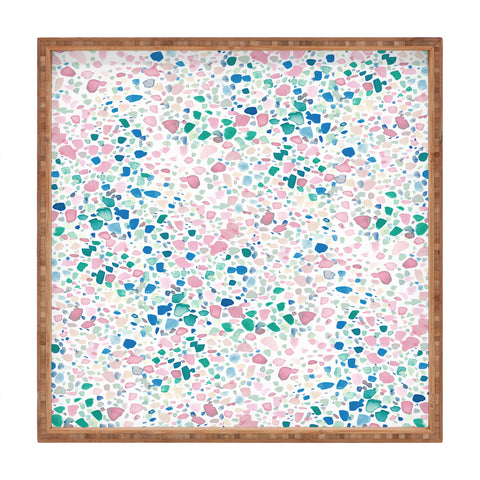 Jacqueline Maldonado Magic Terrazzo Pink Square Tray