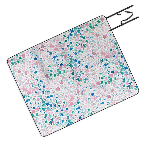 Jacqueline Maldonado Magic Terrazzo Pink Picnic Blanket