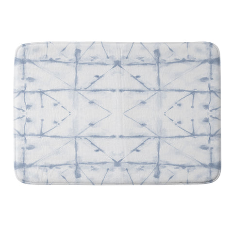 Jacqueline Maldonado Manifest Slate Blue Memory Foam Bath Mat