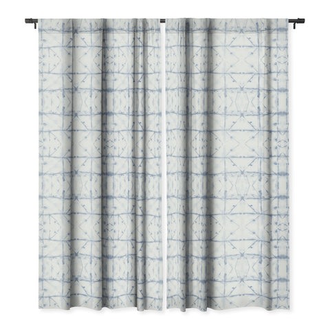 Jacqueline Maldonado Manifest Slate Blue Blackout Window Curtain