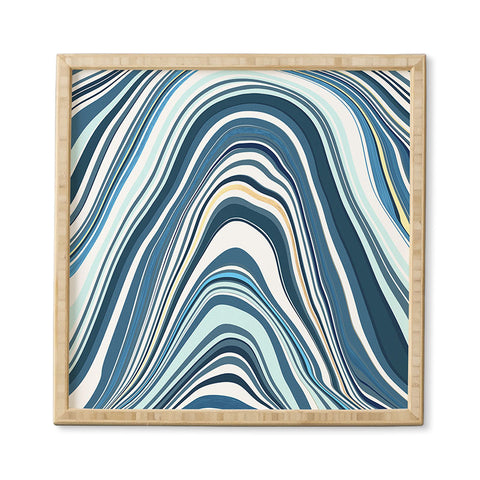 Jacqueline Maldonado Marble Blue Framed Wall Art
