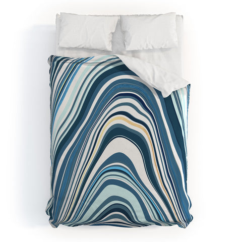 Jacqueline Maldonado Marble Blue Duvet Cover