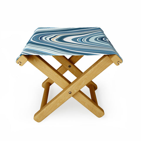 Jacqueline Maldonado Marble Blue Folding Stool