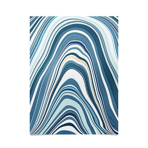 Jacqueline Maldonado Marble Blue Poster