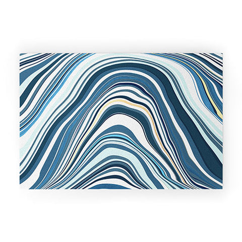 Jacqueline Maldonado Marble Blue Welcome Mat