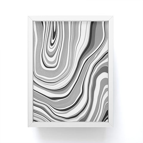 Jacqueline Maldonado Marble Grey Framed Mini Art Print