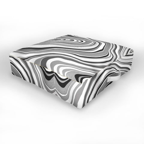 Jacqueline Maldonado Marble Grey Outdoor Floor Cushion