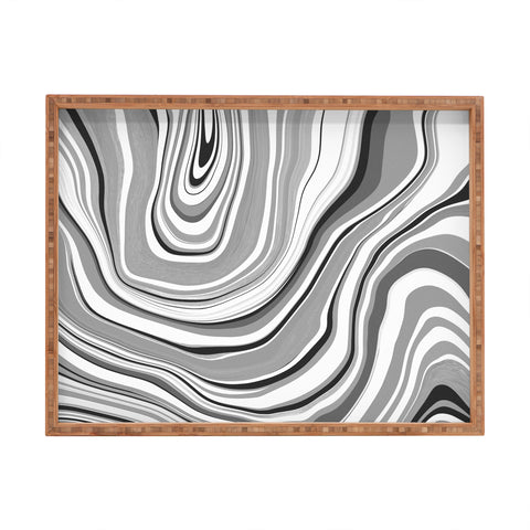 Jacqueline Maldonado Marble Grey Rectangular Tray