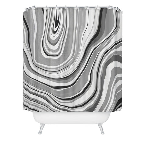 Jacqueline Maldonado Marble Grey Shower Curtain