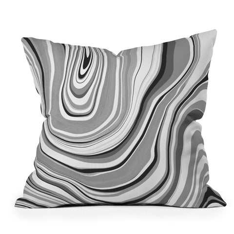 Jacqueline Maldonado Marble Grey Throw Pillow