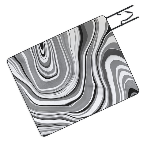 Jacqueline Maldonado Marble Grey Picnic Blanket