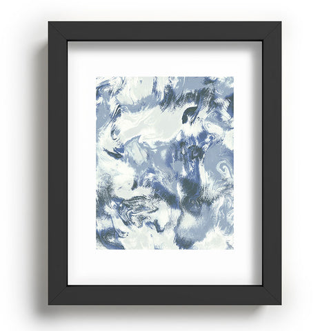 Jacqueline Maldonado Marble Mist Blue Recessed Framing Rectangle