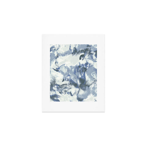 Jacqueline Maldonado Marble Mist Blue Art Print