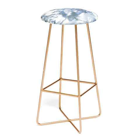 Jacqueline Maldonado Marble Mist Blue Bar Stool
