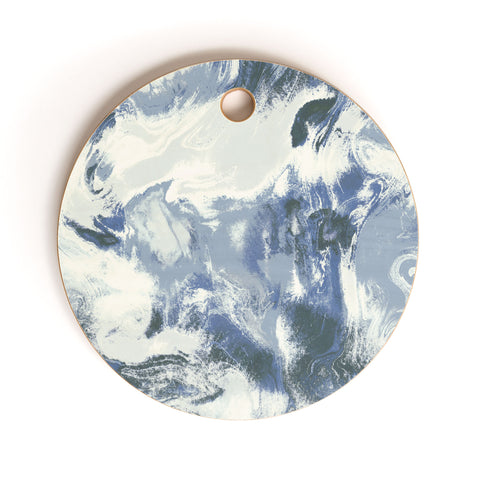 Jacqueline Maldonado Marble Mist Blue Cutting Board Round