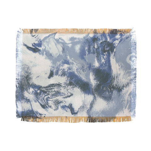 Jacqueline Maldonado Marble Mist Blue Throw Blanket