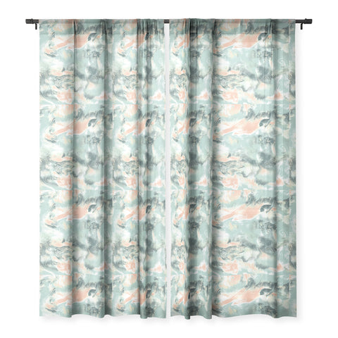 Jacqueline Maldonado Marble Mist Sheer Window Curtain