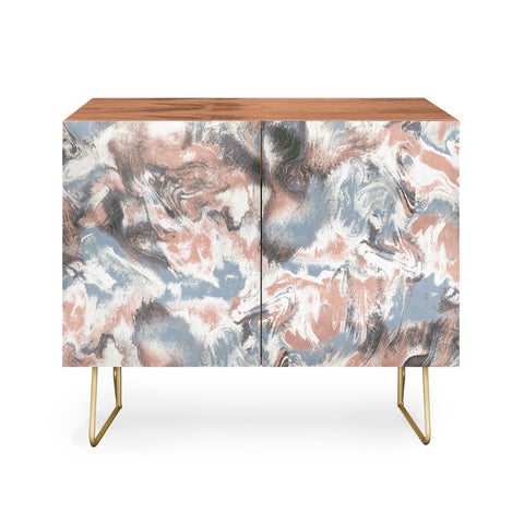 Jacqueline Maldonado Marble Mist Terra Cotta Blue Credenza