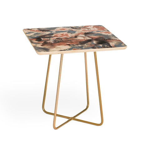 Jacqueline Maldonado Marble Mist Terra Cotta Blue Side Table
