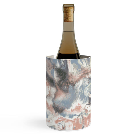 Jacqueline Maldonado Marble Mist Terra Cotta Blue Wine Chiller