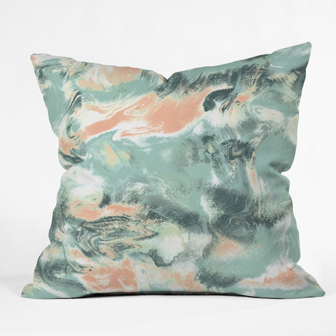 Jacqueline Maldonado Marble Mist Outdoor Throw Pillow