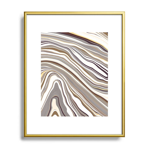 Jacqueline Maldonado Marble Neutral Metal Framed Art Print