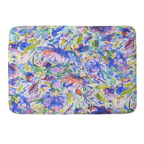 Jacqueline Maldonado Maximal Floral Wild Free Memory Foam Bath Mat