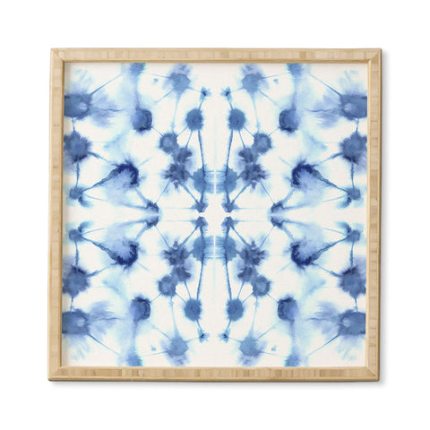 Jacqueline Maldonado Mirror Dye Blue Framed Wall Art