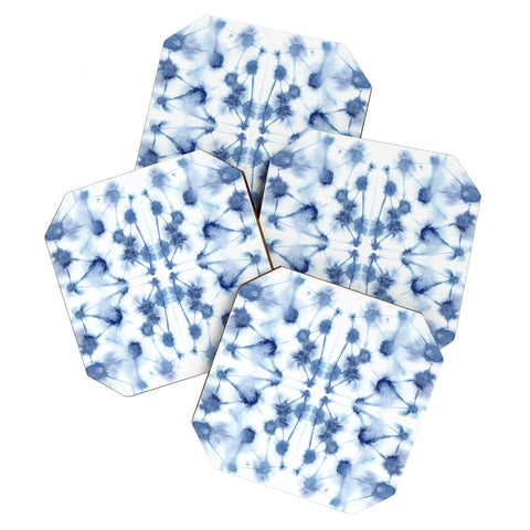 Jacqueline Maldonado Mirror Dye Blue Coaster Set
