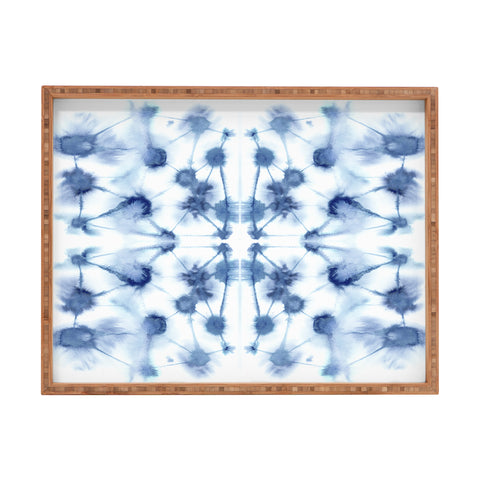Jacqueline Maldonado Mirror Dye Blue Rectangular Tray