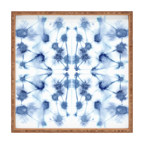 Jacqueline Maldonado Mirror Dye Blue Square Tray