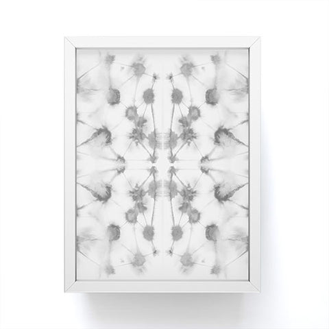 Jacqueline Maldonado Mirror Dye Light Grey Framed Mini Art Print
