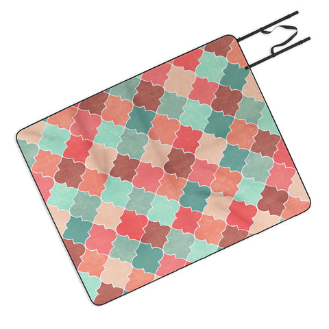 Jacqueline Maldonado Morocco Pastel Picnic Blanket