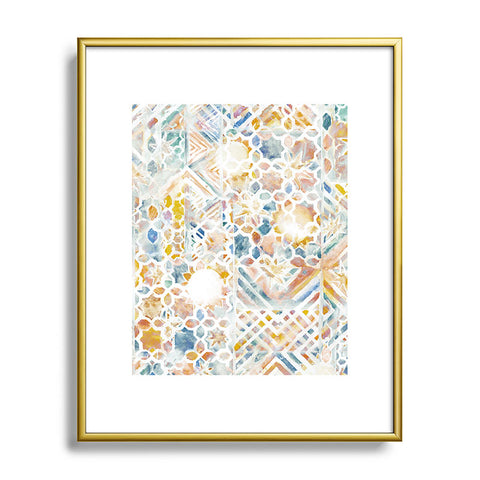 Jacqueline Maldonado Mosaic Mashup Metal Framed Art Print