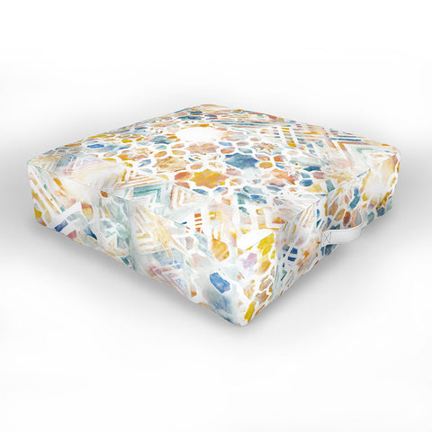 Jacqueline Maldonado Mosaic Mashup Outdoor Floor Cushion