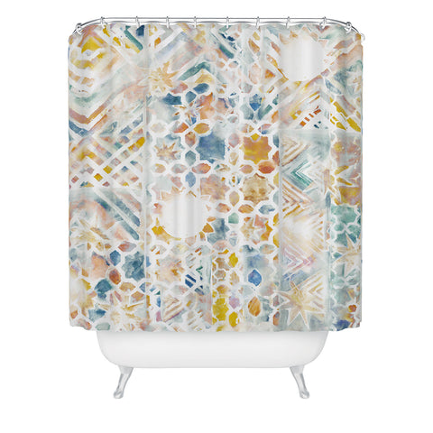 Jacqueline Maldonado Mosaic Mashup Shower Curtain