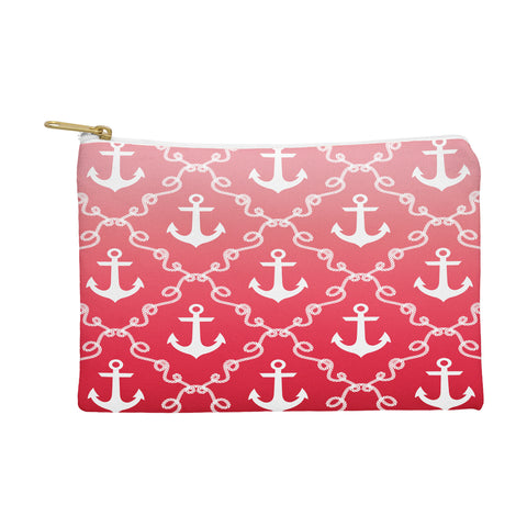 Jacqueline Maldonado Nautical Knots Ombre Red Pouch