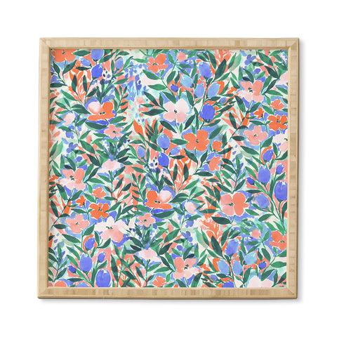 Jacqueline Maldonado Nonchalant Coral Framed Wall Art