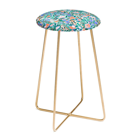 Jacqueline Maldonado Nonchalant Coral Counter Stool