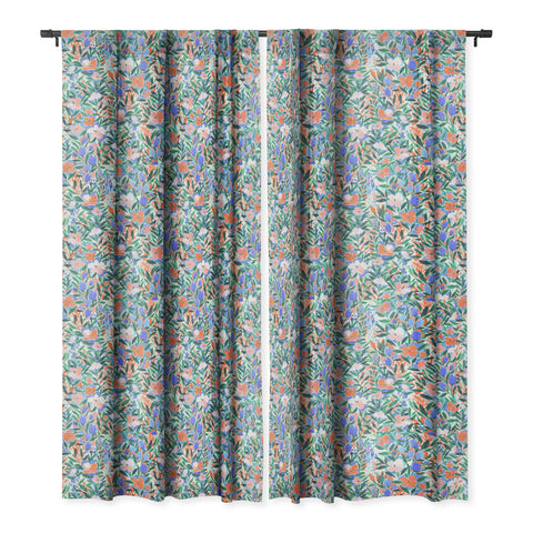 Jacqueline Maldonado Nonchalant Coral Blackout Window Curtain