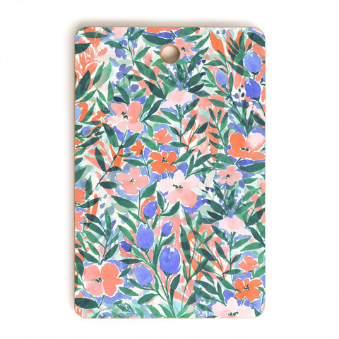 Jacqueline Maldonado Nonchalant Coral Cutting Board Rectangle