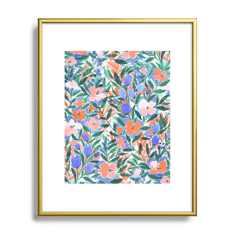 Jacqueline Maldonado Nonchalant Coral Metal Framed Art Print