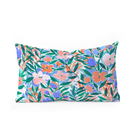 Jacqueline Maldonado Nonchalant Coral Oblong Throw Pillow