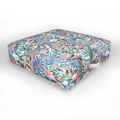 Jacqueline Maldonado Nonchalant Coral Outdoor Floor Cushion