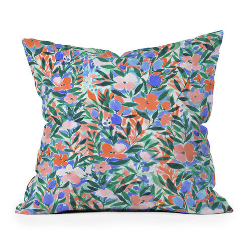 Jacqueline Maldonado Nonchalant Coral Throw Pillow