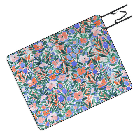 Jacqueline Maldonado Nonchalant Coral Picnic Blanket