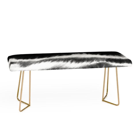 Jacqueline Maldonado Ombre Waves Black and White Bench