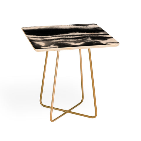 Jacqueline Maldonado Ombre Waves Black and White Side Table